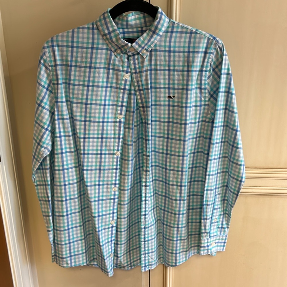 Vineyard vines boys dress shirt xl (18)